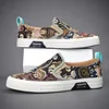 Men's Canvas Shoes Fashion Bear Printing Breathable Board Shoes Korean Version Soft Sole Lightweight Slip on Flat Casual Shoes 4