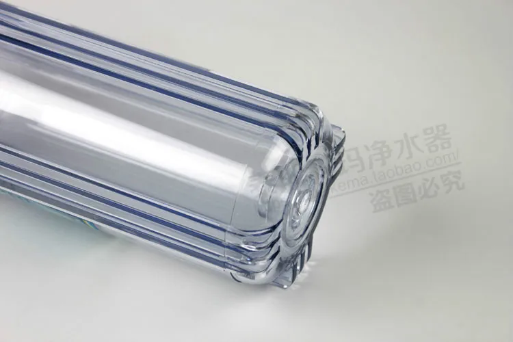 10 inches standard Water Filter Parts filter housing transparent bottle 3/4" brass port