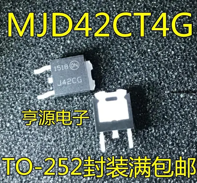 

10 шт. MJD42CT4G J42CG J42C TO-252 Оригинальный Новый Быстрая доставка
