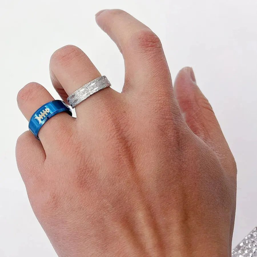 20Pcs/Lot Punk Stainless Steel Rings For Men Fashion Hip Hop Mixed Styles Ring Party Daily Wear Of Finger Accessories Jewelry