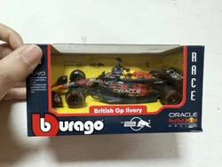 Bburago 1:43 Red Bull Formula Racing Diecast Model Car - Collector's Edition Gift (Rb20 British GP - 1)