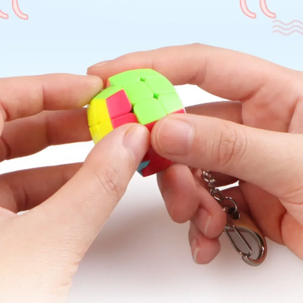 ミニマジックキューブ解凍パズルキーホルダープロフェッショナル
