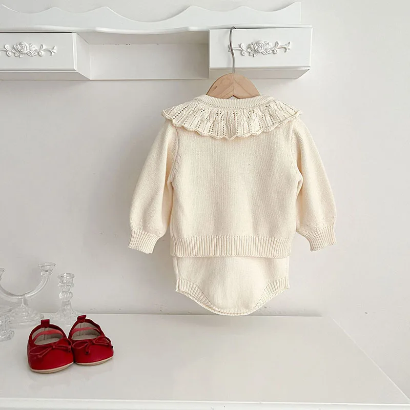 Autumn Baby Girls Knitted Cardigan Sweater