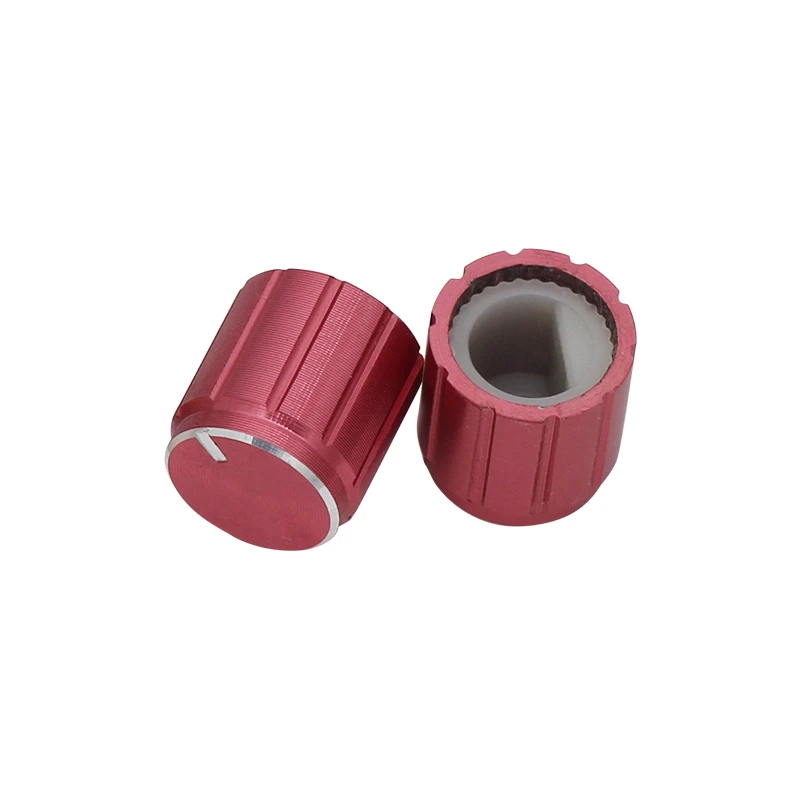 5pcs 10*10mm Aluminum Alloy Knob Potentiometer Control Knob Volume Switch Rotary Encoder Knobs for 6mm Diameter D-axis potentiometer knob cap aluminum knob rotary encoder knob