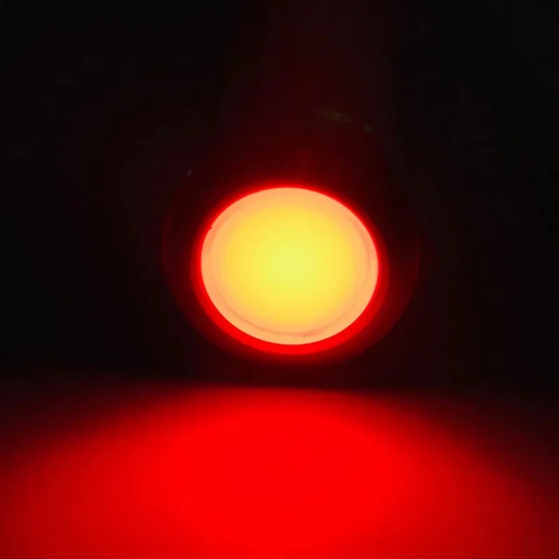 thumbnail image 1 of Luz indicadora LED de metal de 6/8/10/12/16/19/22 mm, luz de señal impermeable con cable de 3 V, 5 V, 6 V, 12 V, 24 V, 220 V, rojo, amarillo, azul, verde y blanco, 1 of 5
