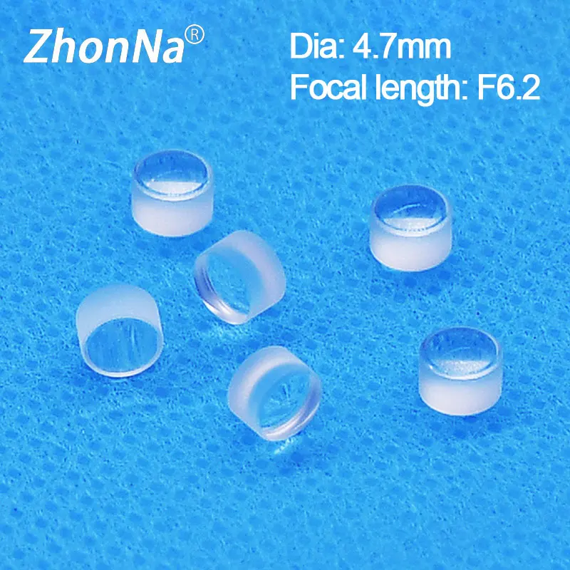 

Mini Focusing Lens F6.2 Focal Length Diameter 4.7mm Laser Module Accessories Glass Aspherical Lens Laser Focusing Accessories