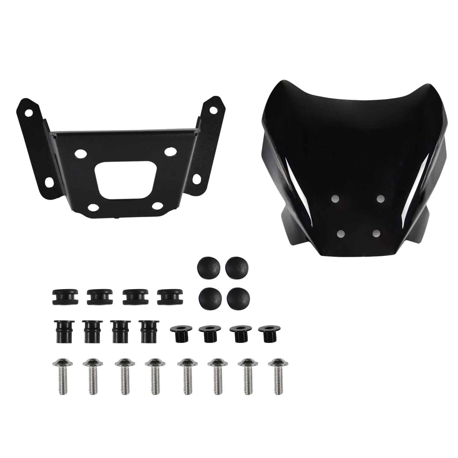 For Yamaha MT-09 MT09 FZ09 17-20 Motor Black Windshield Windscreens Deflector | UK