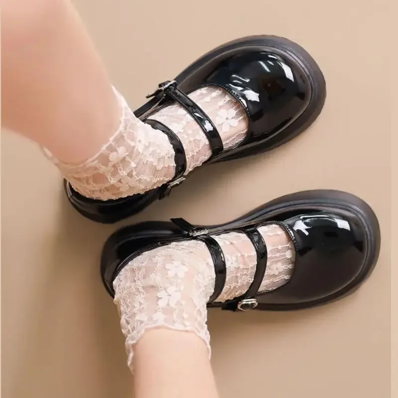 Whitelace ���� ���� ���� Mid-Calf �޽� �縻 �޸��� ���� ���� ���� �Ź� �Ϻ��� ���� ª�� �縻