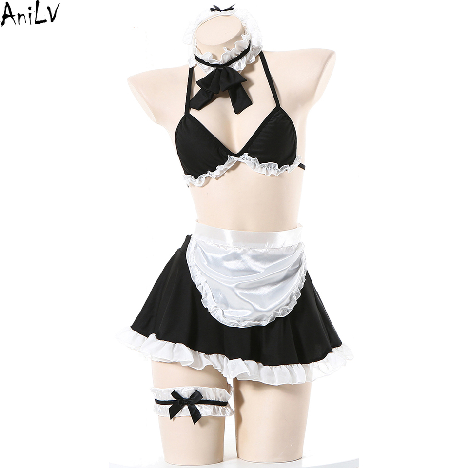 AniLV Maid Uniform Clothes Outfit Cosplay Costume