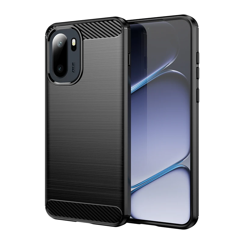 Durable Anti-Knock Soft TPU Silicone Carbon Fiber Full Back Cover