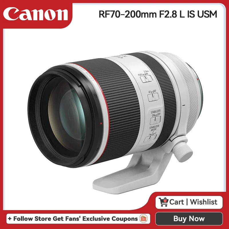 Объектив Canon 70-200 мм фотообъектив F2.8 L IS USM с полной рамкой беззеркальная камера