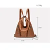 Women High Quality Leather Backpacks Vintage Female Shoulder Bag Sac A Dos Travel Ladies Bagpack Mochilas School Bags for Girls 5