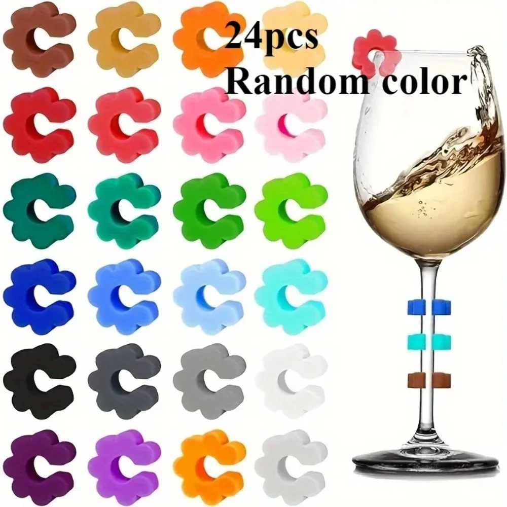 Colorful Silicone Drink Markers - Perfect for Parties and Gatherings