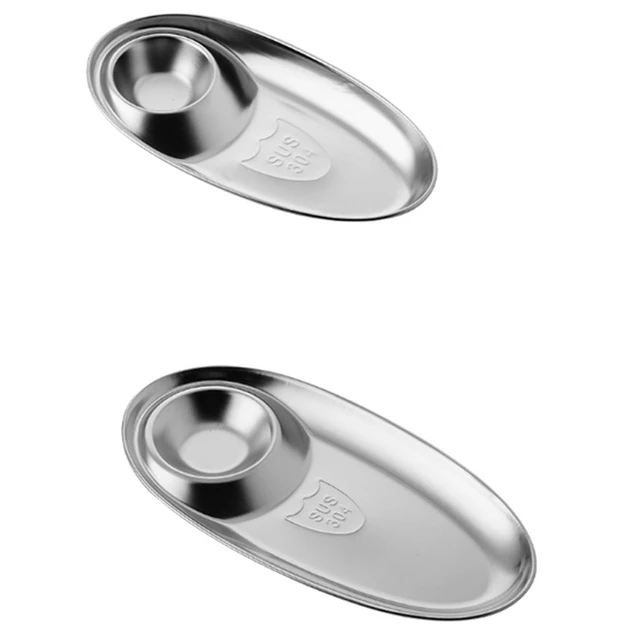 맛있는 간식을 위한 완벽한 선택: 스테인리스 스틸 스낵 플레이트