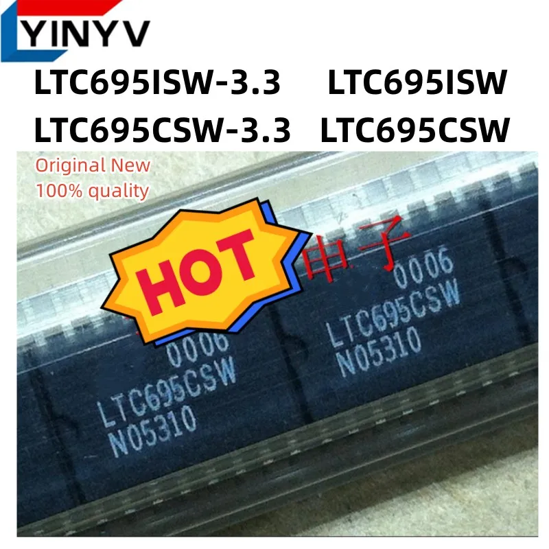

5Pcs/lot LTC695ISW-3.3 LTC695CSW-3.3 LTC695ISW LTC695CSW LTC695 SOIC-16 Microprocessor Supervisory Circuits New 100% quality