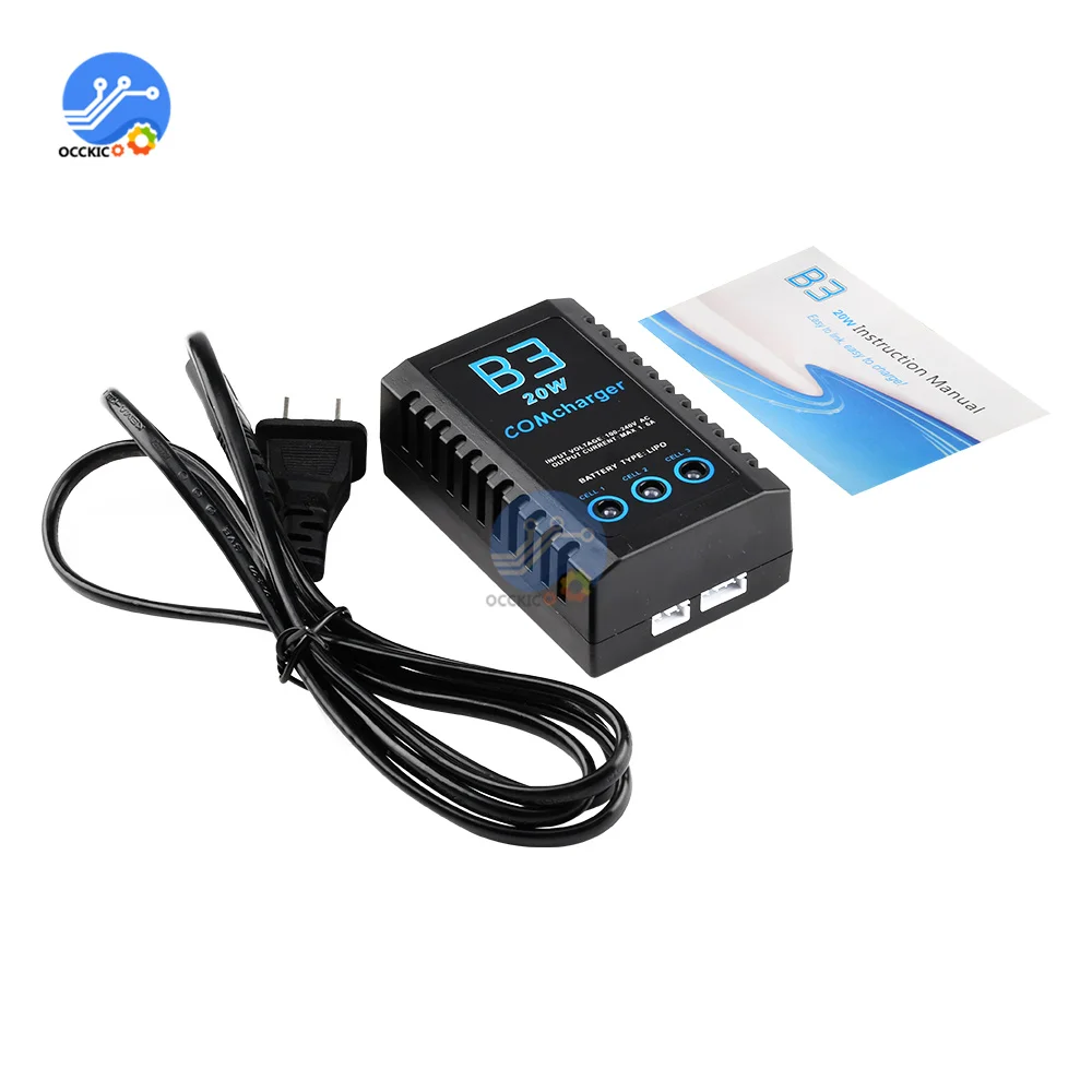 Balanced Battery Charger for iMaxRC iMax B3 Pro Compact 2S 3S Lipo Power Supply Charger for RC Helicopter EU/US Plug battery charger,power supply adapter,battery charger adapter