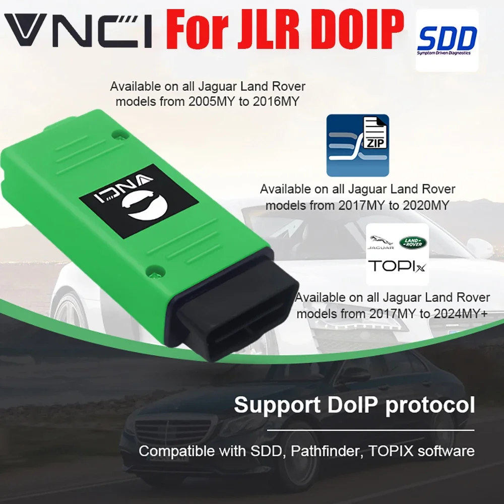 Scanner diagnostico VNCI 2025 per JLR DOIP Ja-guar Lan-d Rov-er Supporta SDD Pathfinder, codifica e programmazione - immagine 3