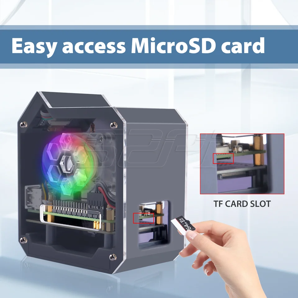 Geeekpi-ミニタワーnvme nasキット,raspberry pi 5,アイスタワー