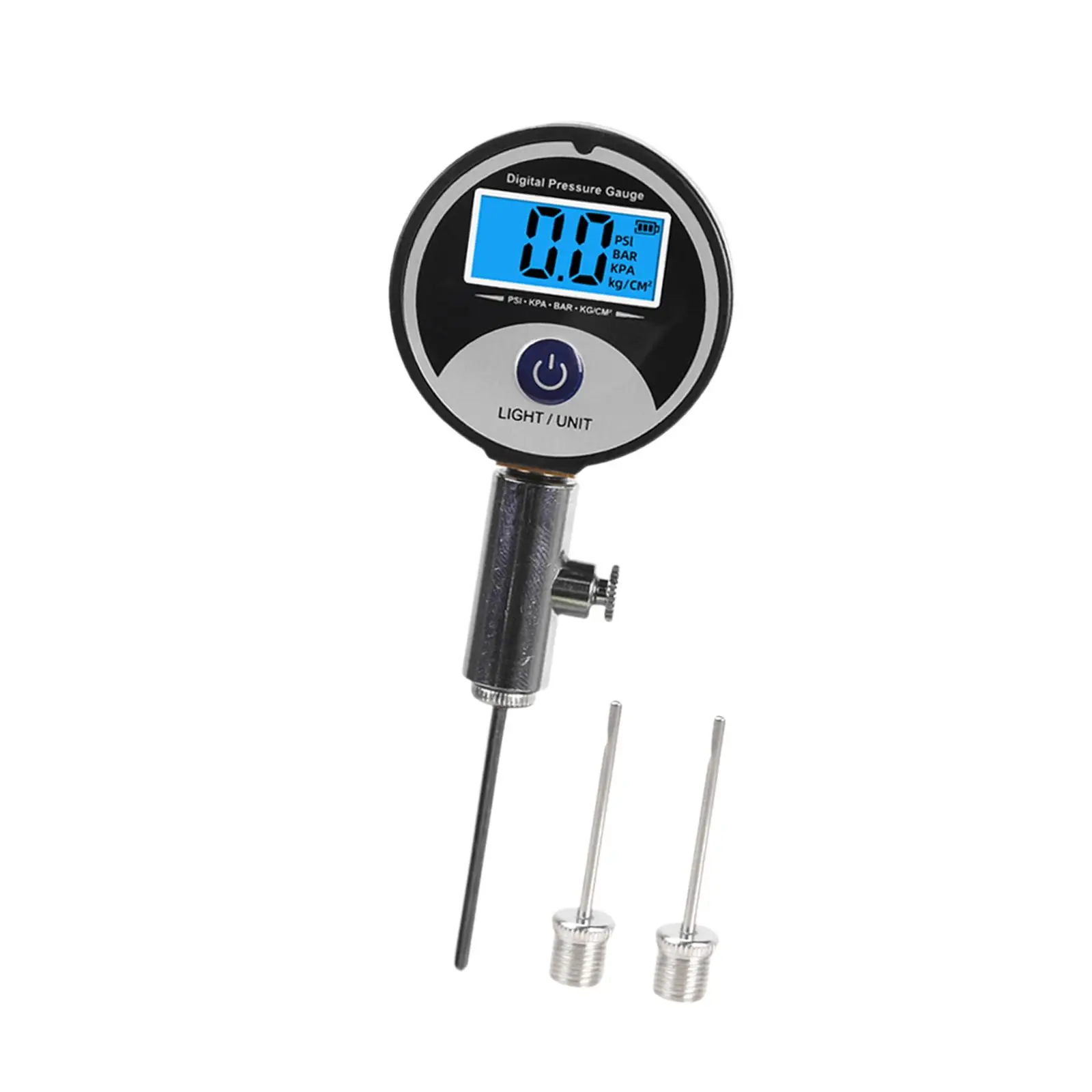 Portable Ball Pressure Gauge Digital Display Precision Air Pressure Checker for Soccer Rugby Basketball Football Volleyball