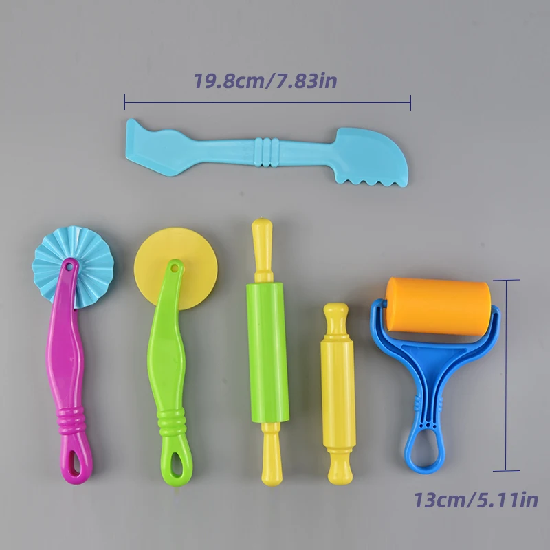 6-Piece Colorful Clay Tool Dough Tool Rolling Clay Roll Knife Dough Mold Hob Craft polymer clay tools pottery sculpting tools clay sculpting tools pottery tools clay craft tool