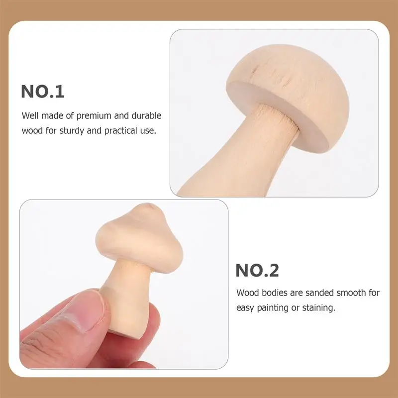 Brishes Peg Decor Wood Kids Toys Home Mushrooms Craft Ornaments Toys Crafts Kids Figures Plain Family Pegs Bodies Angel