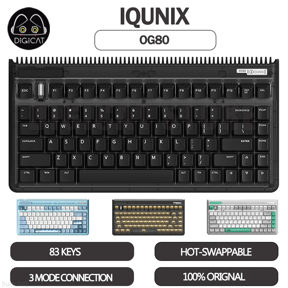 Iqunix og80 mechanische Tastatur 3 Modus 2,4g/USB/Bluetooth 