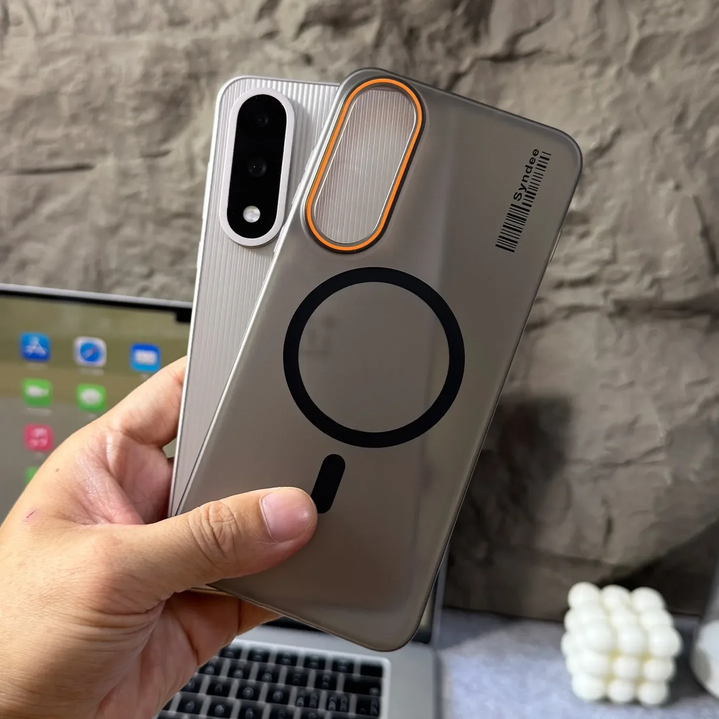 Luxury Magnetic Wireless Charging Shockproof Phone Case - Hard PC Shell Bumper Cover
