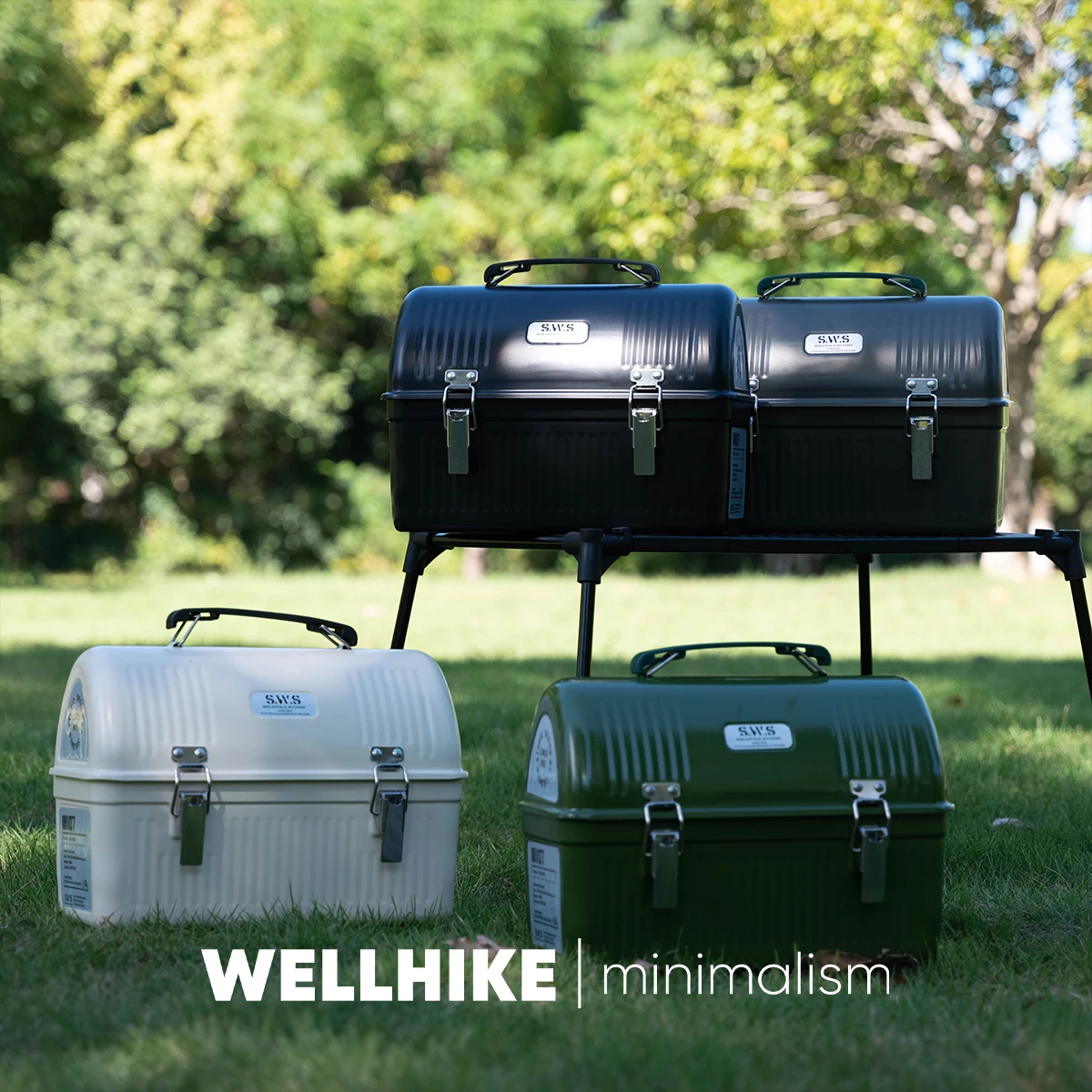 WELLHIKE アウトドア SWS レトロ ランチボックス 7L 大容量 メタル製