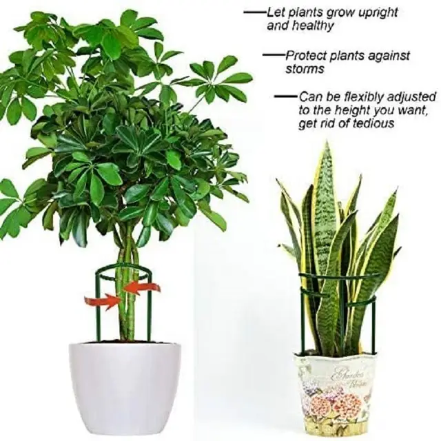 2/4 db Műanyag Növényi Tartóhalom Halom Keret Üvegházhatású Elrendezés Rögzített Rúd Beltéri Virágnövény Szőlőmászó Tartókert Szerszám - Image 5