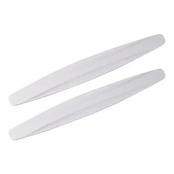 Durable Car Bumper Corner Protection Strips - 2 Pack Scratch Guards (White)