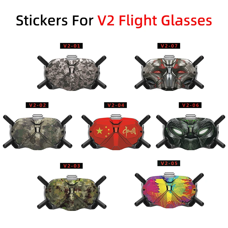 For DJI Avata Drone V2 Flight Glasses Sticker DJI FPV Goggles V2 Anti-scratch Protective Film Sticker Decal Skin Accessories