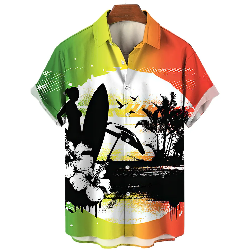 thumbnail image 1 of Camisetas de moda de verano para hombre, camisetas 3D de gran tamaño para playa, camisetas hawaianas con estampado de velero de manga corta para hombre, ropa para hombre, camiseta, 1 of 4