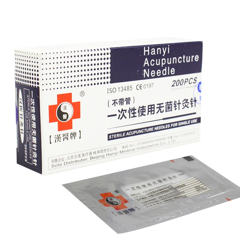Disposable Acupuncture Needle single use Sterile filiform 200Pcs