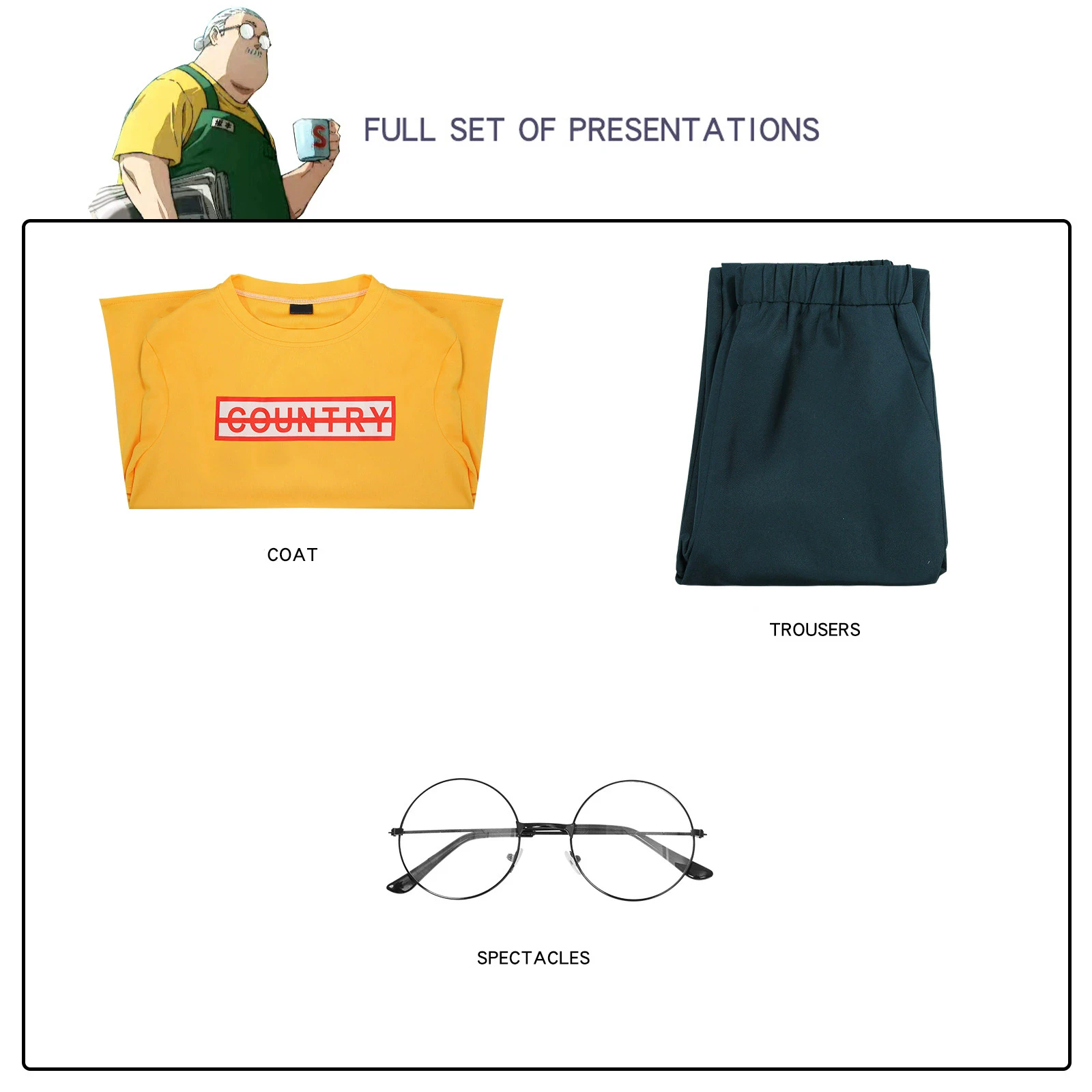 Sakamoto Days-Inspired Taro Sakamoto Convenience Store Uniform Cosplay Costume for Unisex