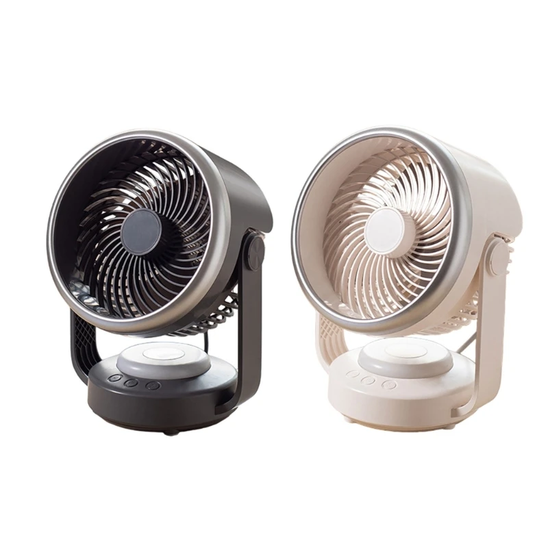 

Small Room Air Circulators Fan 4 Speed Table Fan Desk Powerful Fan Desk Fan with 2 Gear LED for Office Bedroom New Dropship