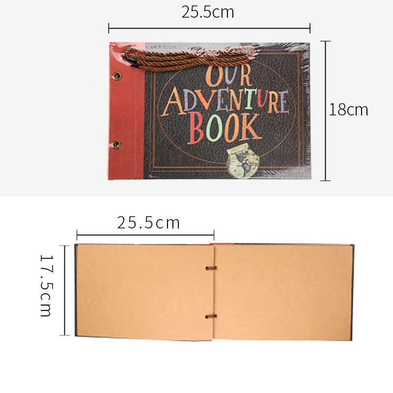 Photo Album Photo Album DIY Handmade Photo Album Scrapbook Our Adventure Book Retro Kraft Anniversary Wedding Memory Mother's Day Gift