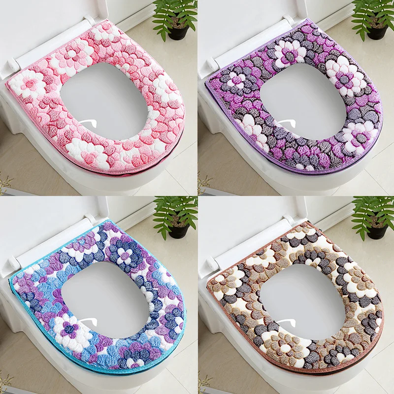 Knit Toilet Seat Cover Toilet Seat Cover Washable Knitted Toilet