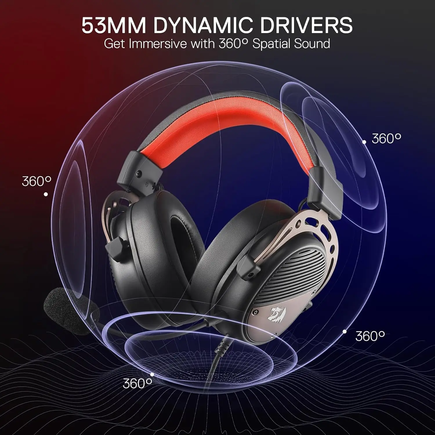 Redragon H730 USB Wired Gaming Headset thumbnail 3