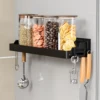refrigerator shelves,Strong magnetic absorption rack,spice rack,With paper roll holder,Kitchen supplies storage rack With hook 6