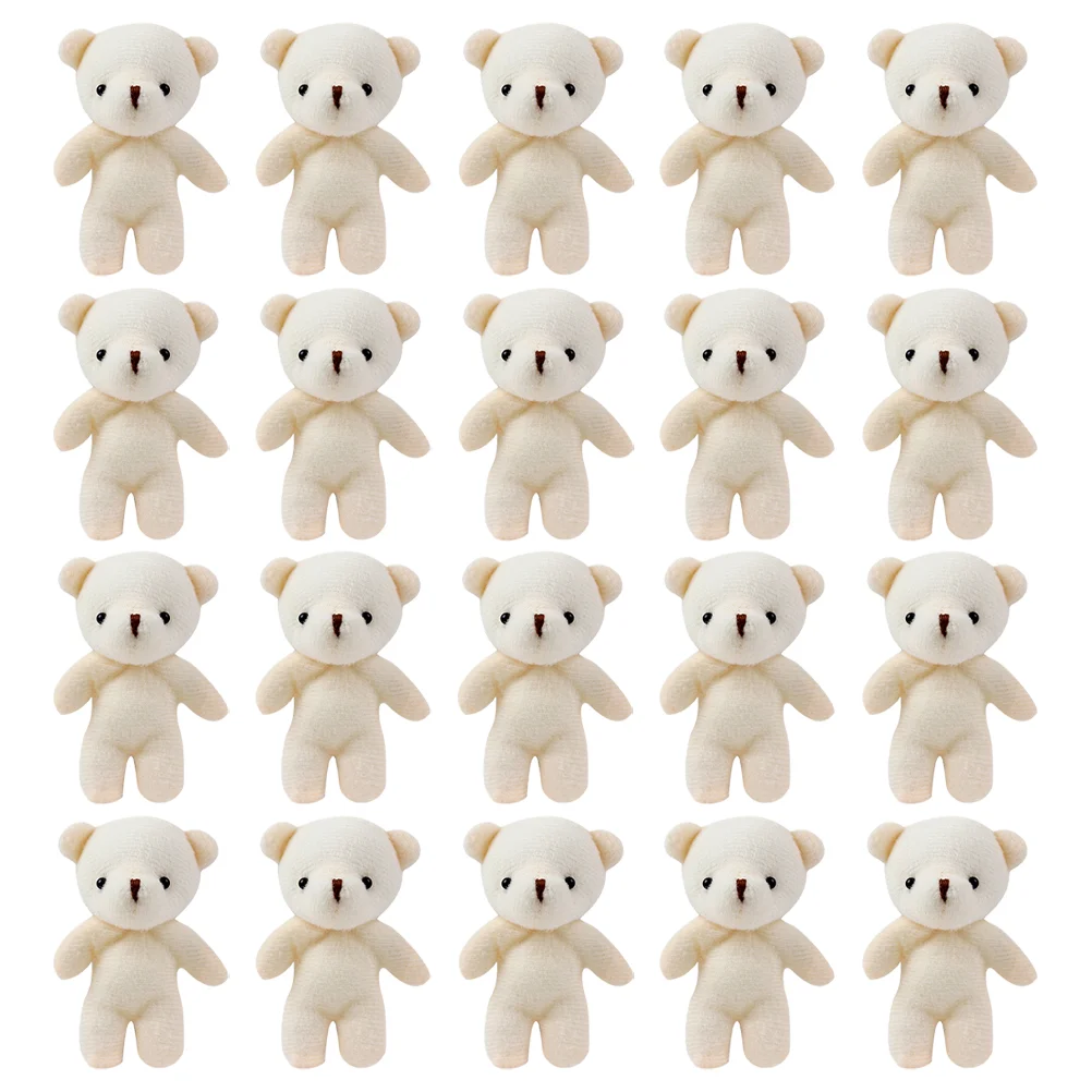 

Little Bear Toys Stuffed Tiny Bear Soft Tiny Bear DIY Mini Bear Decorations Cute Mini Bears Naked Bear Dolls Pendant Dolls
