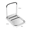 304 Stainless Steel Desktop Pot Lid Storage Bracket Foldable Kitchen Storage Rack Multi-functional Pot Shovel Rack Storage Rack 6