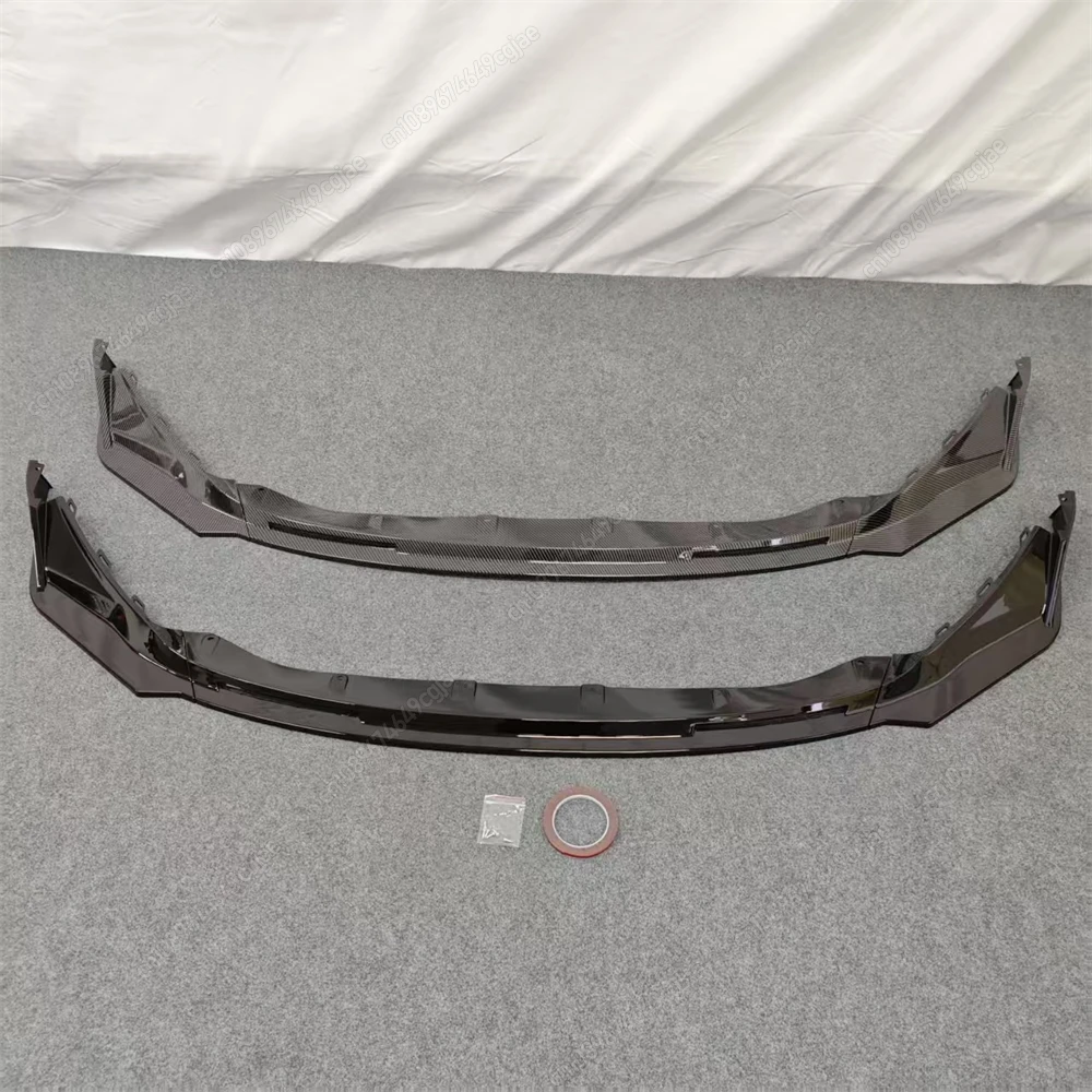 BMW M3 G80 M4 G82 2021-2024 컴페티션 ABS 프론트 턱 립 바디 키트 글로스 블랙 튜닝용 자동차 프론트 범퍼 립 스포일러 스플리터