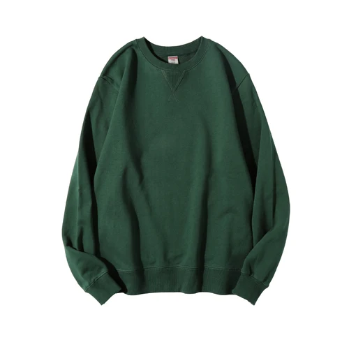 Vintage Heavyweight Cotton Long Sleeve Sweater - Inverted Triangle Loose Fit