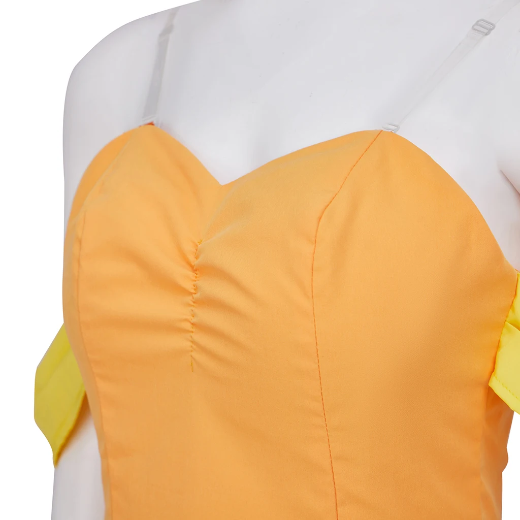 Beauty and the Beast: Belle | Red/ Yellow / Green Cosplay Costume 46 Disney Beauty and the Beast Bimbettes Cosplay Costume for Women (Unofficial)