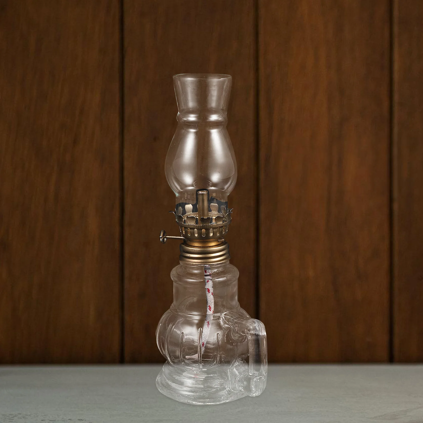 Retro Style Glass Oil Lantern Glass Cover Kerosene Lamp Lighting Tool for Home - Image 2