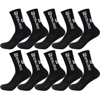 1/6/10 paires de chaussettes de sport antidérapantes à semelle en tissu éponge pour le football 4