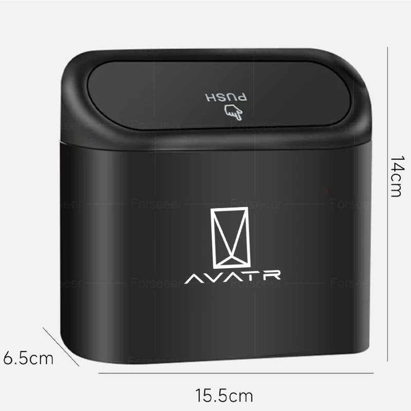 For AVATR Portable Car Trash Bin Pressing Type Car Door Storage Barrel Auto Accessories For AVATR 11 12 07