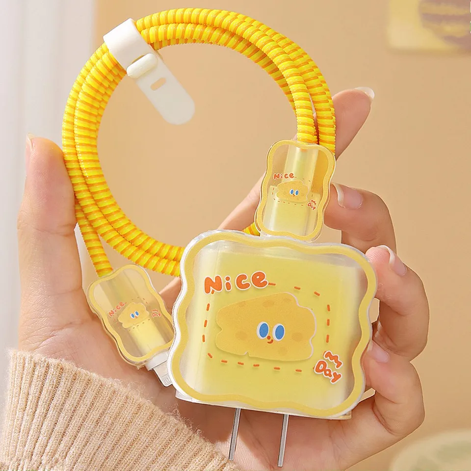 Cute Cartoon Wave Cable Protector for iPhone Chargers