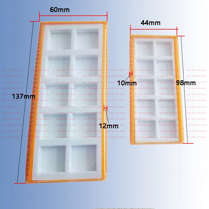 10/20/50pcs CNC 도구 포장 플라스틱 상자 초경 인서트 용 단면 톱니 모양의 사용 다이아몬드 CBN PCD 폼 빈 상자