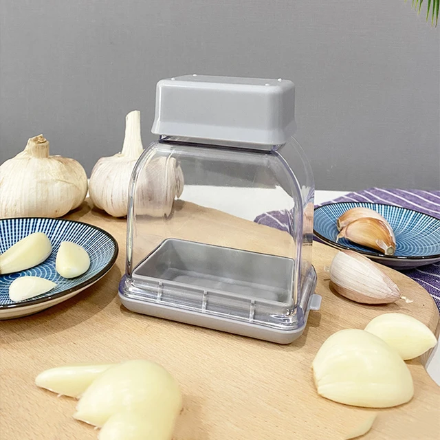 Manual Garlic Press and Peeler 2